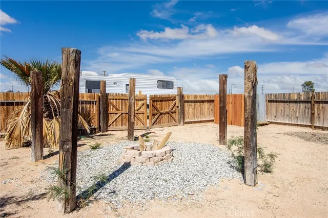 a view of a balcony with wooden floor