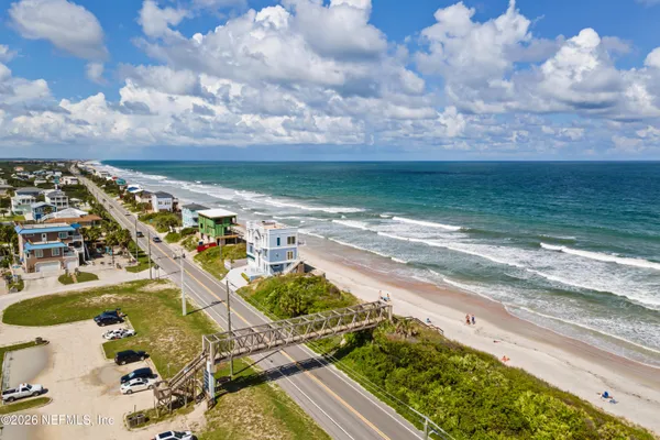 a view of an ocean and beach