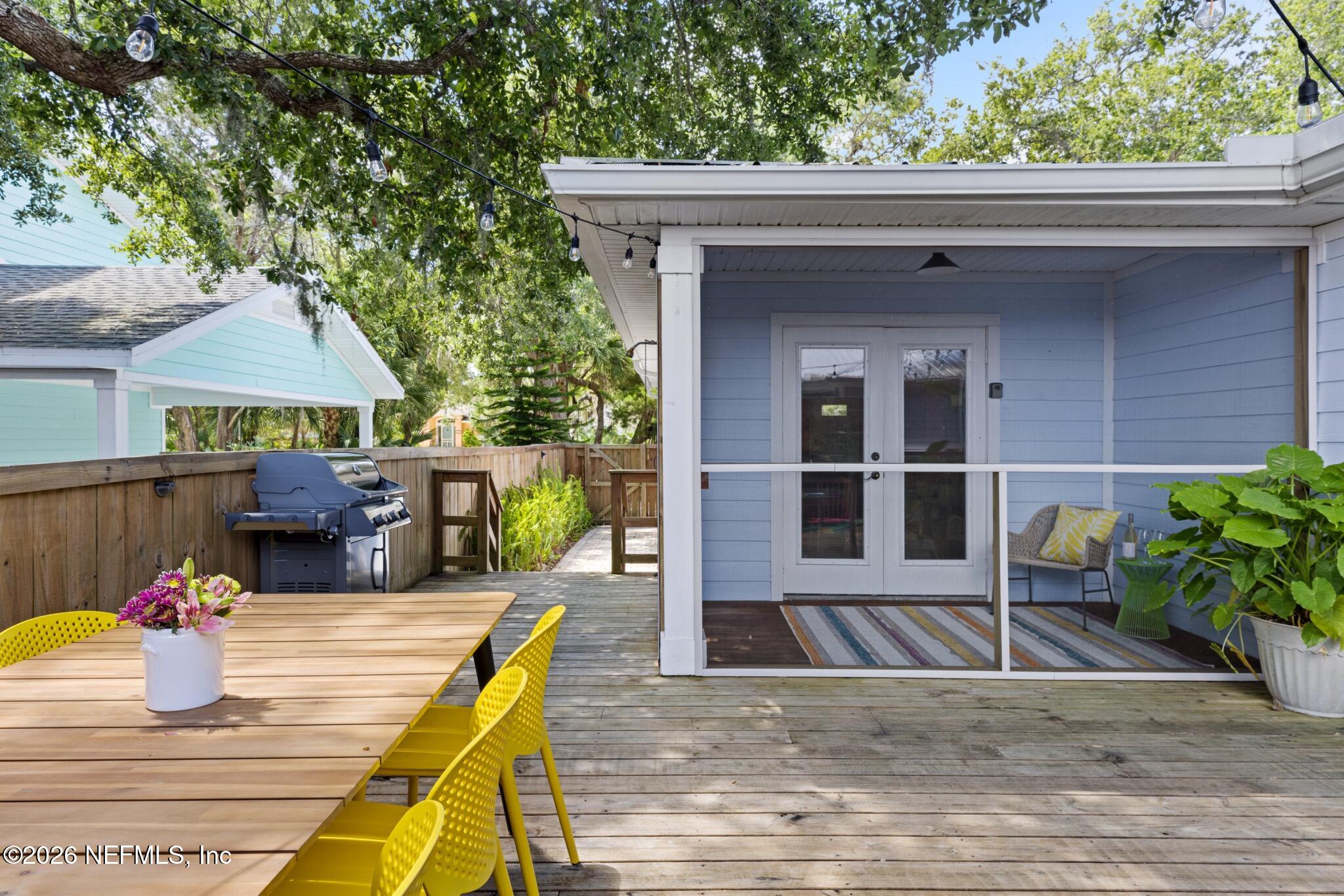 406 3rd St Street St. Augustine, FL 32084 - Photo 29 of 56 a view of outdoor space yard deck and patio