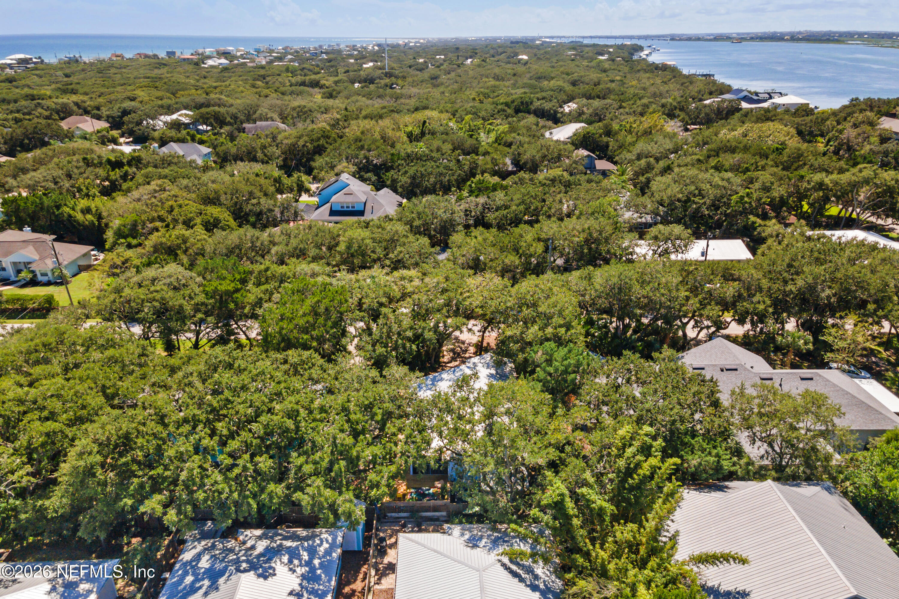 406 3rd St Street St. Augustine, FL 32084 - Photo 54 of 56 Backyard Overview Angle - 406 3rd St