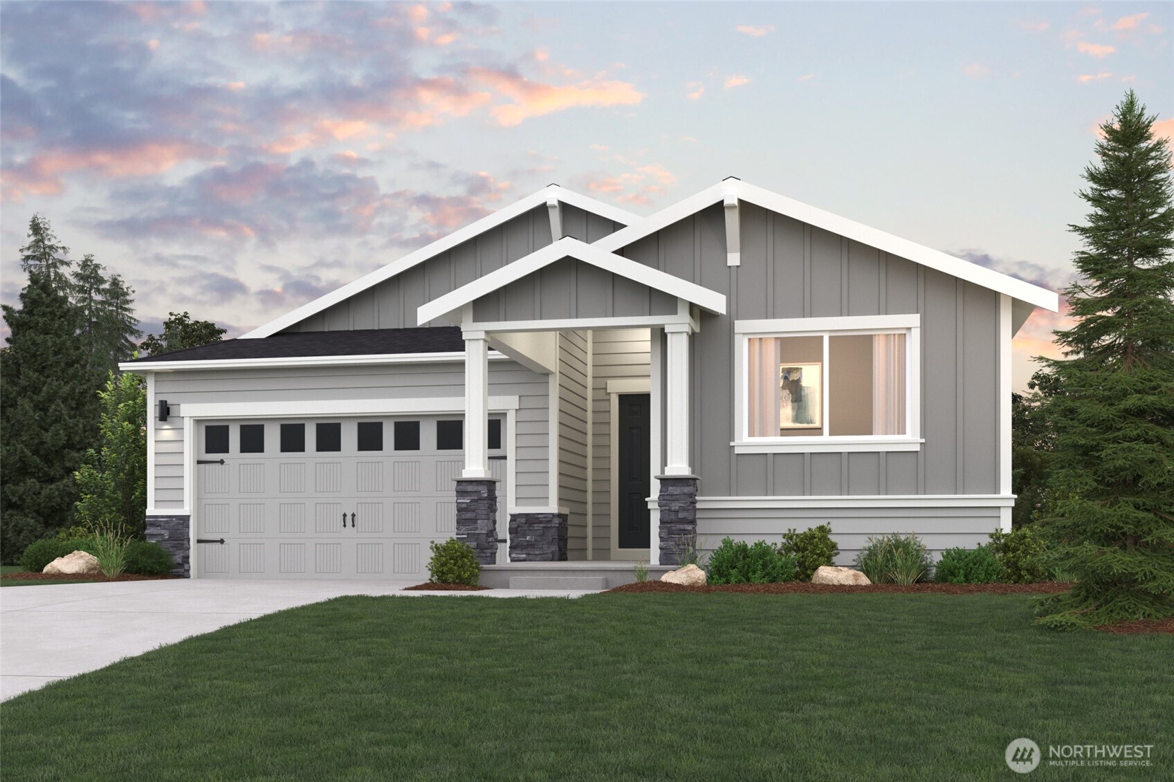 4083 Southwest Rustler Street Port Orchard, WA 98367 - Photo 1 of 32 a front view of a house with a yard