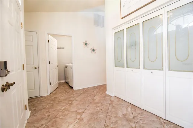 a view of bathroom with a shower