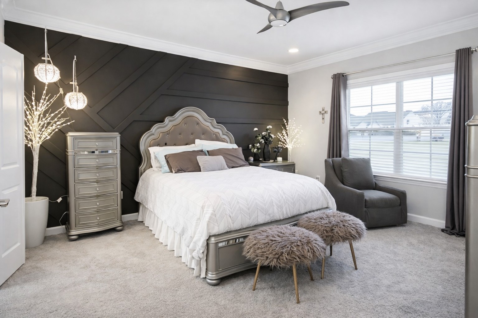 2519 Bridgeway Street Murfreesboro, TN 37128 - Photo 9 of 18 a bedroom with a bed and a night stand