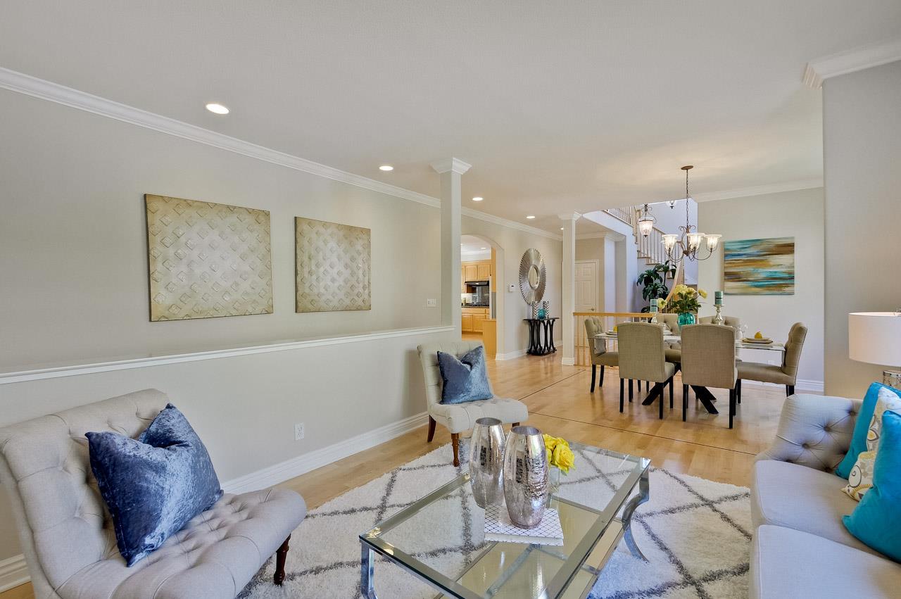 7648 Echo Hill Court Cupertino, CA 95014 - Photo 10 of 50 a living room with furniture and a dining table