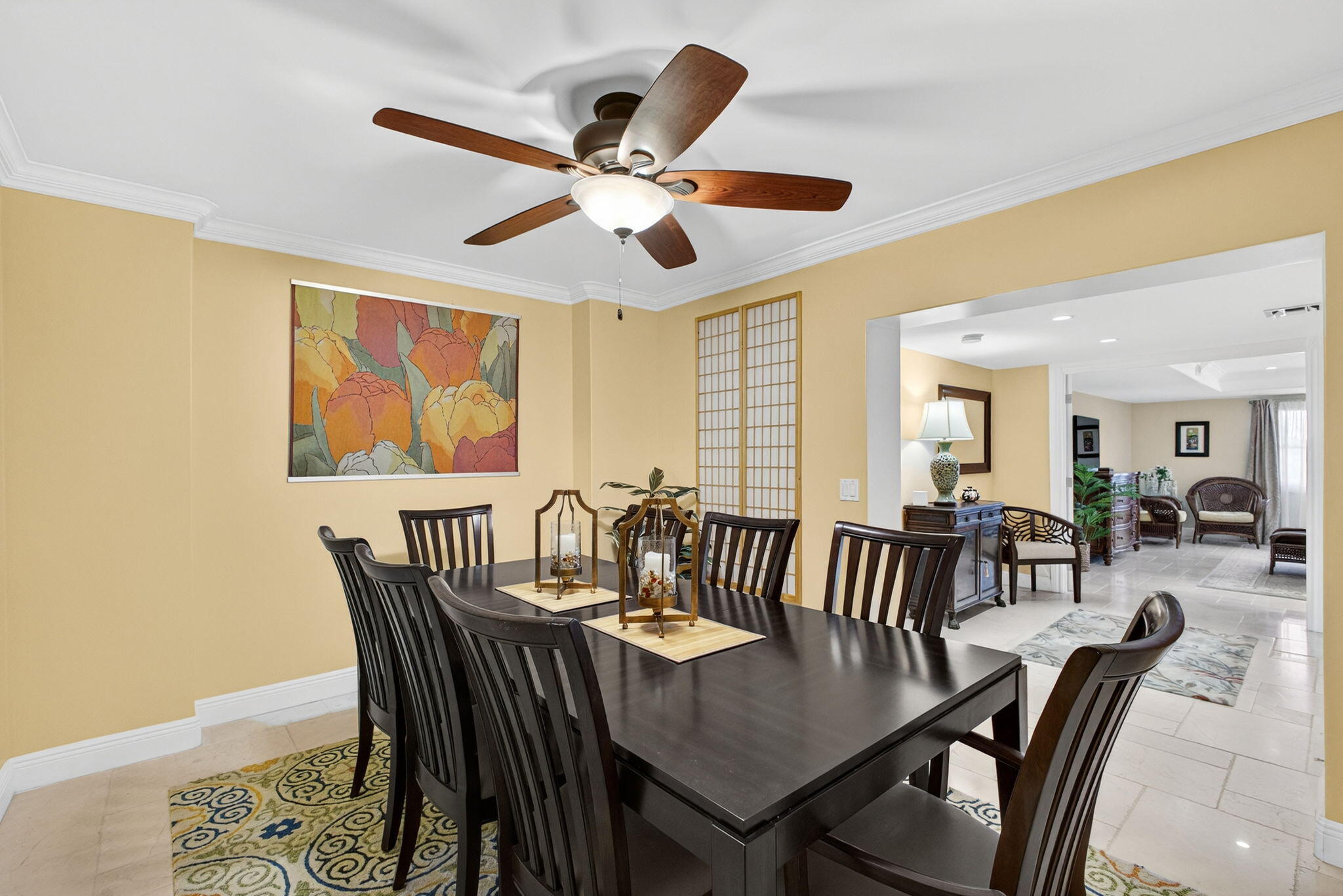 129 South Golfview Road, Unit 7 Lake Worth Beach, FL 33460 - Photo 30 of 79 a view of a a dining room with furniture window and wooden floor
