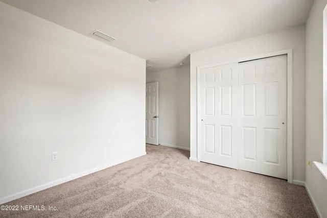 a view of small space with empty racks