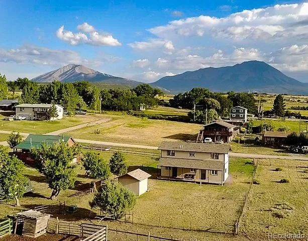 a view of a swimming pool with an ocean view