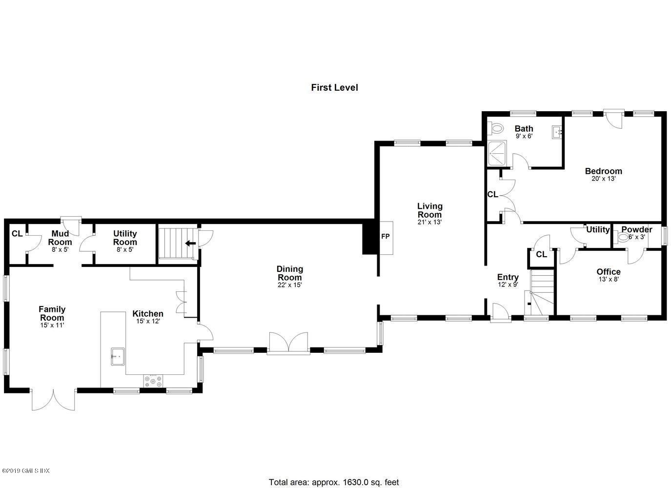 166 Old Church Road Greenwich, CT 06830 - Photo 18 of 20 a picture of floor plan