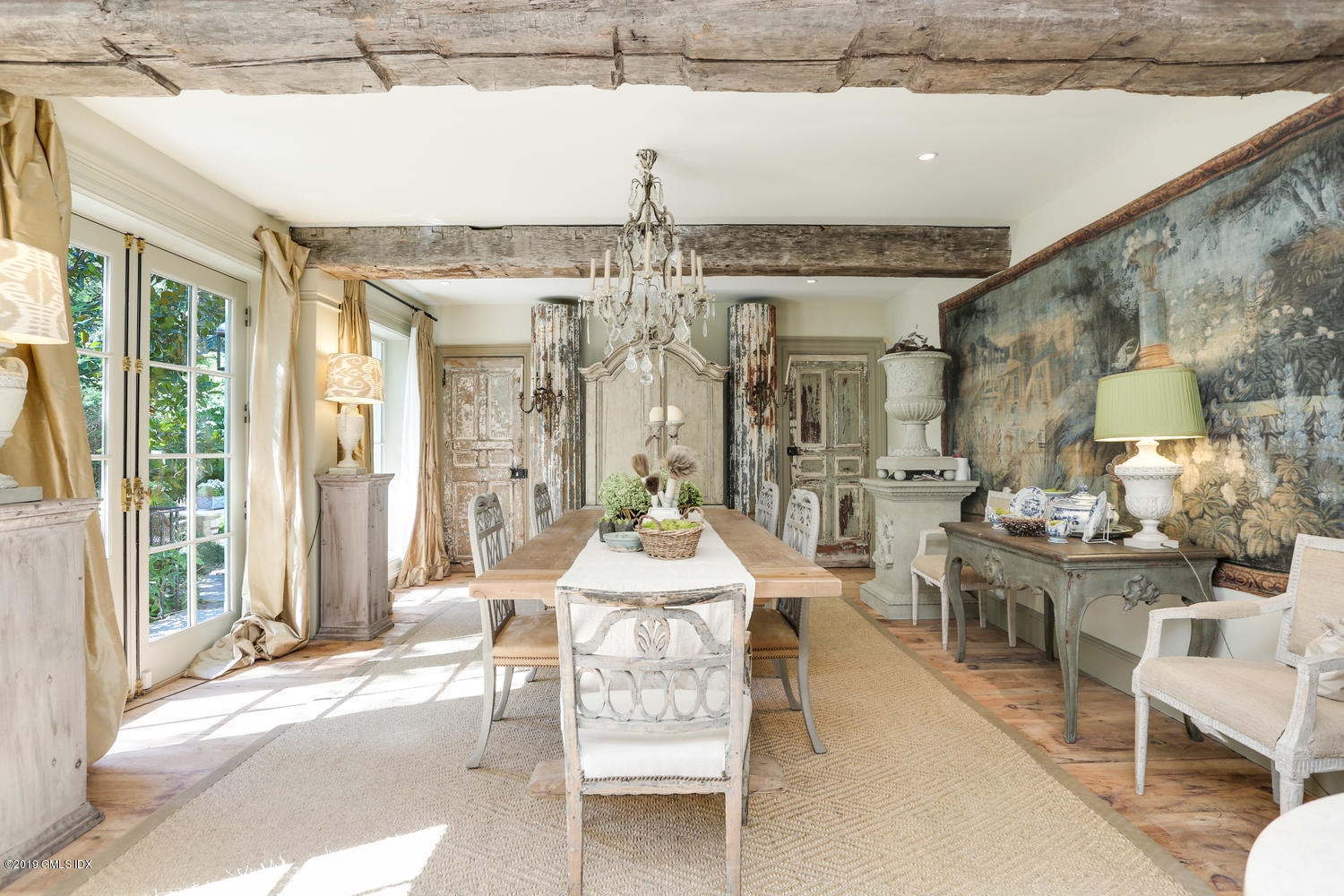 166 Old Church Road Greenwich, CT 06830 - Photo 3 of 20 a dining room with furniture and chandelier