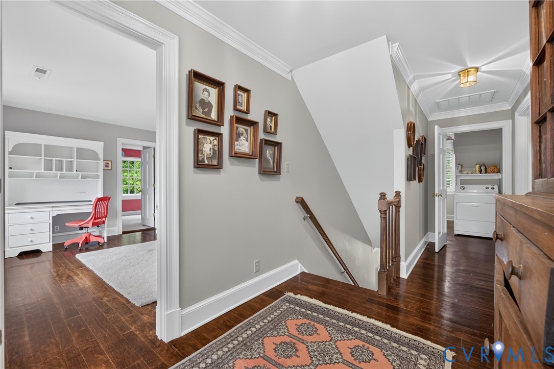 1108 Shallow Well Road Manakin-Sabot, VA 23103 - Photo 45 of 86 Hardwood flooring throughout, white crown molding,