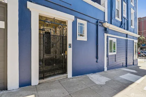 a view of a front door of a house