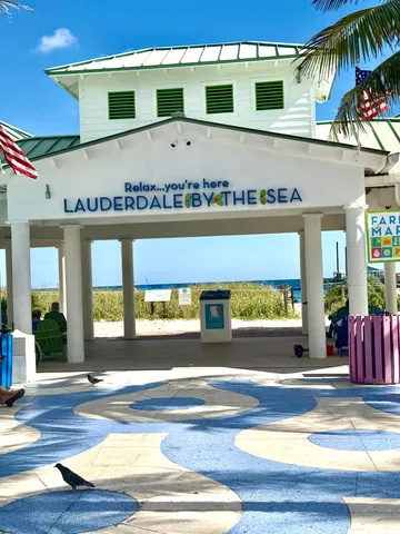 a view of a terrace with a water view