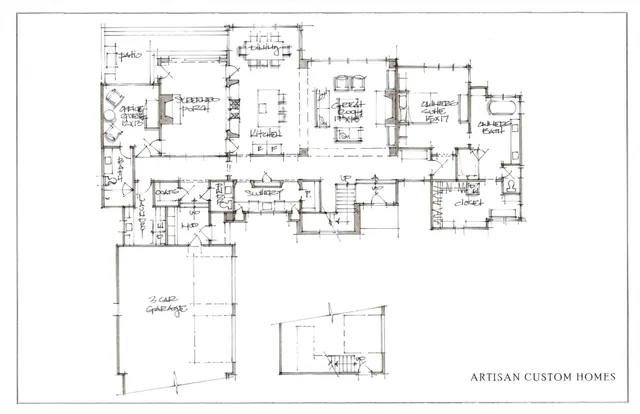 a black and white photo of a room