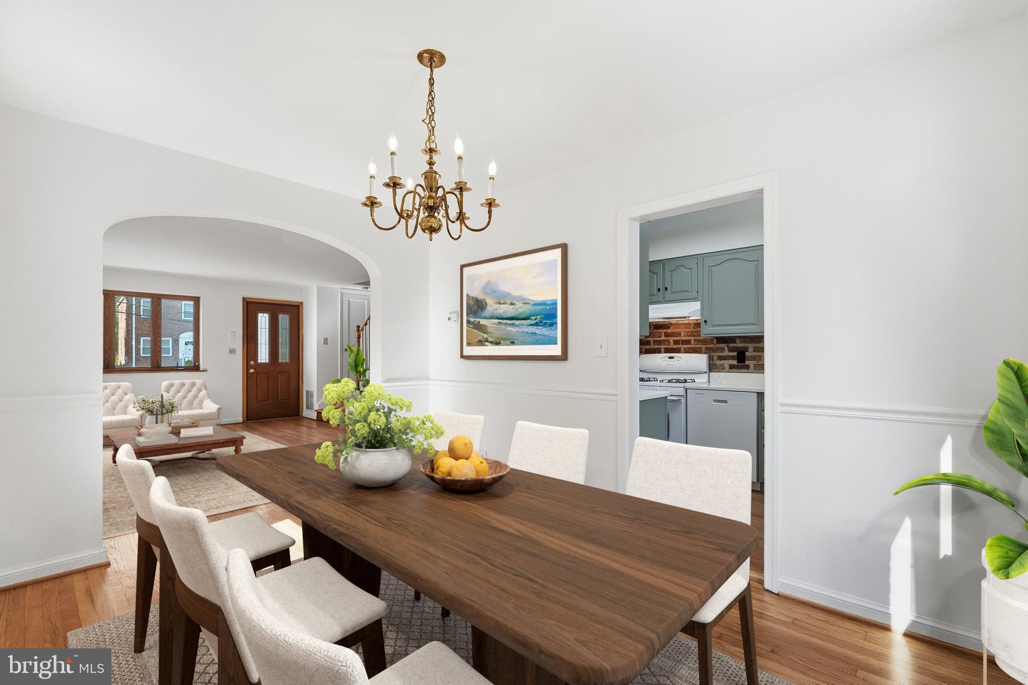 11977 Andrew Street Silver Spring, MD 20902 - Photo 7 of 28 Virtually staged dining room