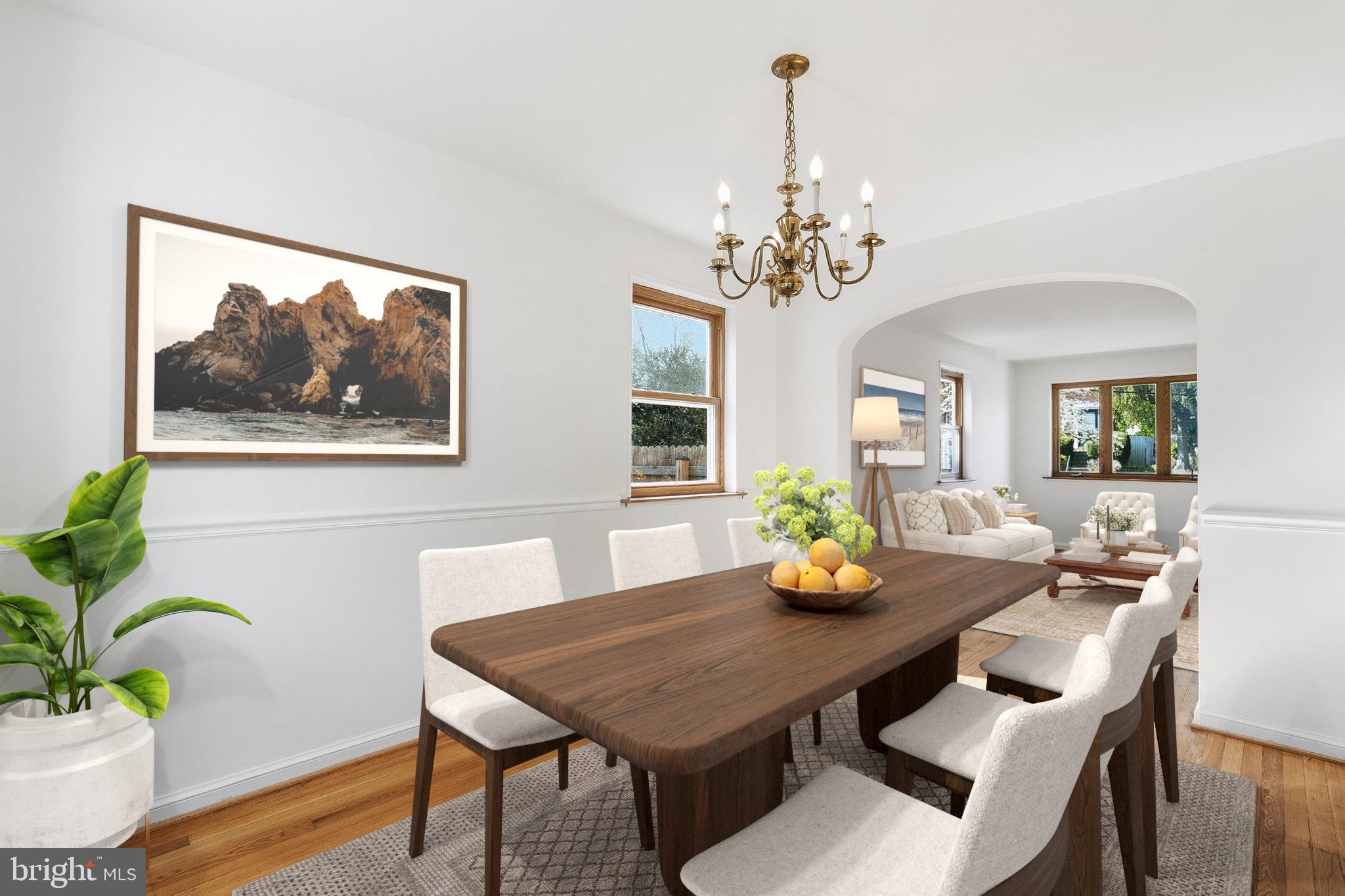 11977 Andrew Street Silver Spring, MD 20902 - Photo 9 of 28 Virtually Staged dining roon