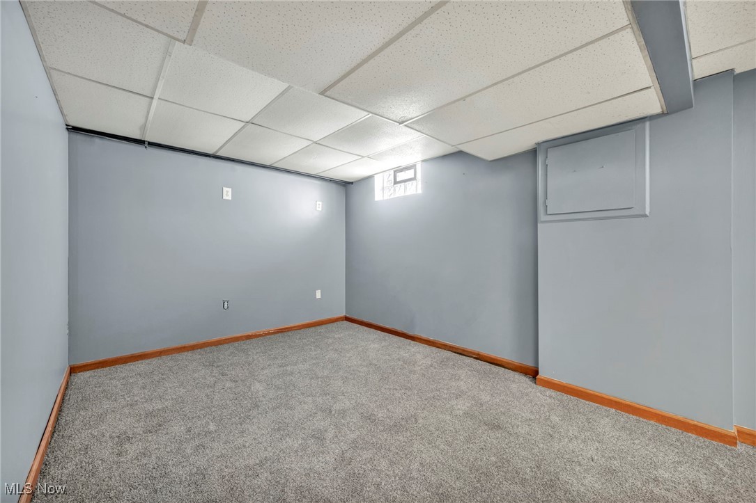 2514 Primewood Road Akron, OH 44305 - Photo 30 of 49 Below grade area with a drop ceiling and carpet floors