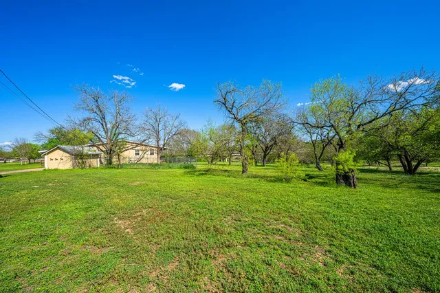a view of yard with green space