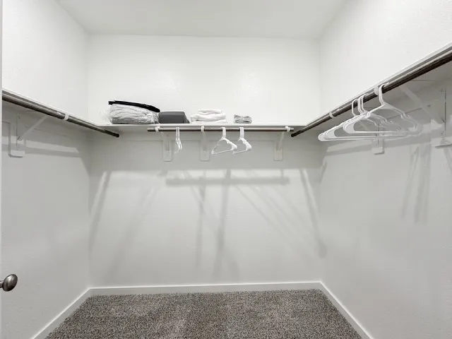 a close view of closet