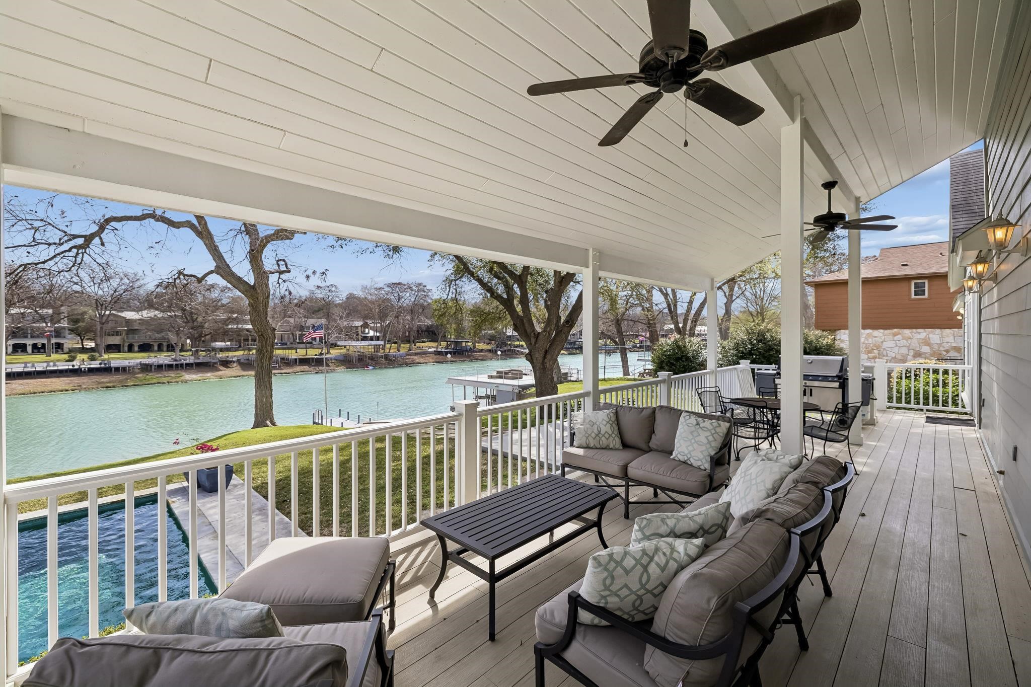2319 Terminal Loop Road McQueeney, TX 78123 - Photo 25 of 29 a view of a balcony with furniture