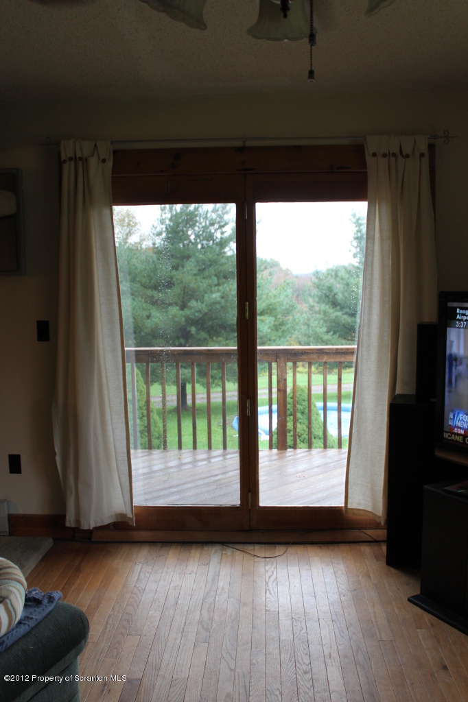 190 North Barnes Road Moscow, PA 18444 - Photo 6 of 25 a view of a large window with wooden floor