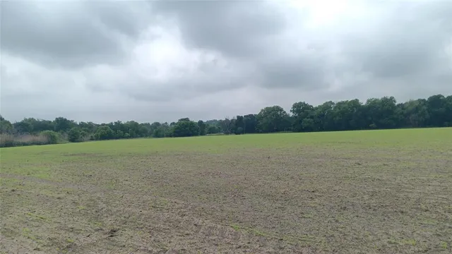 a view of a lake with houses in the back
