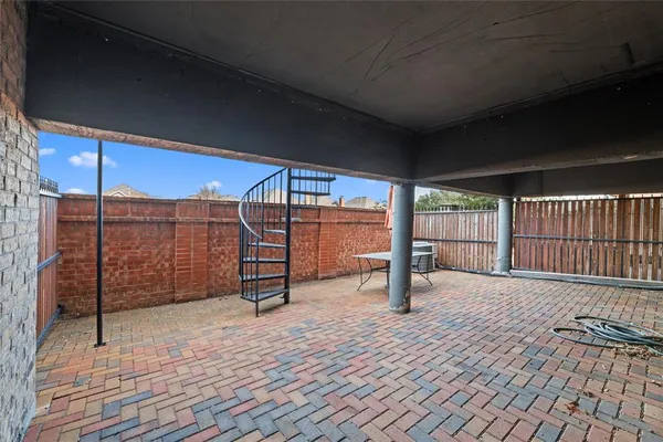 a view of outdoor seating space