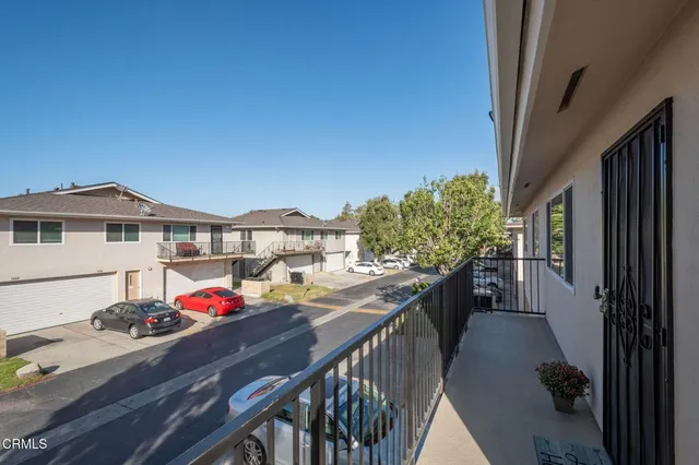 a view of city from balcony