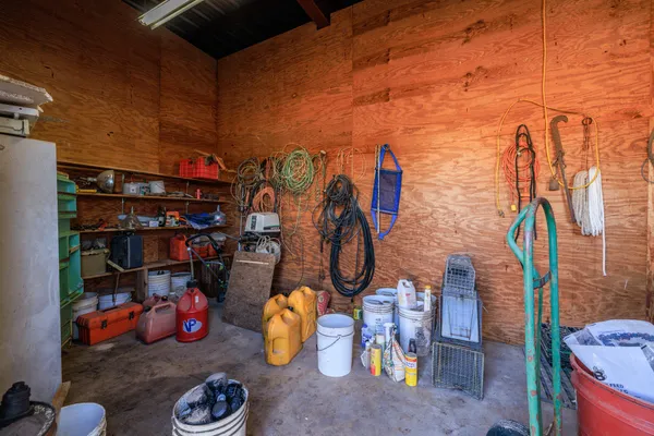 a view of storage and utility room