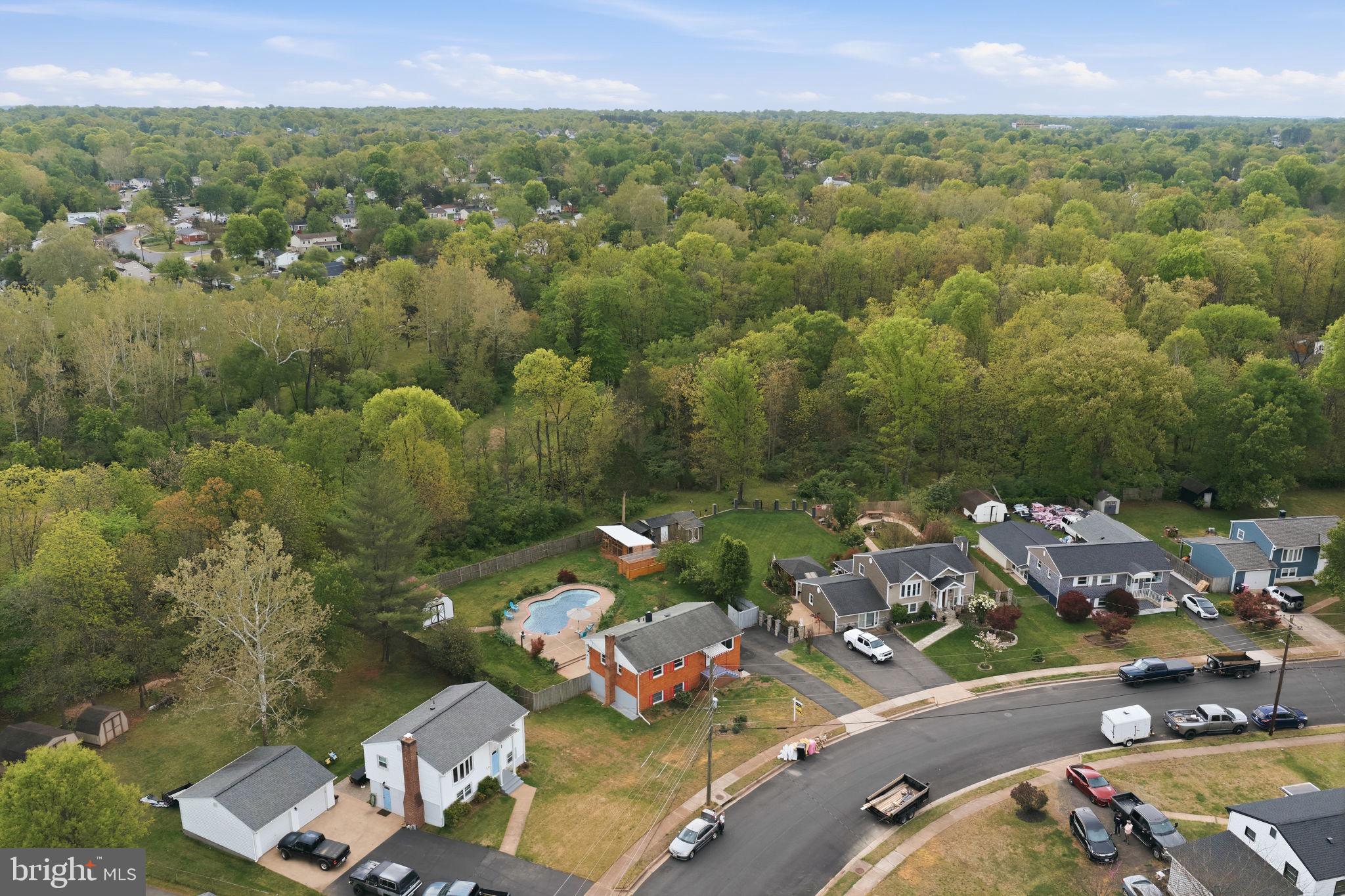 9609 Norfolk Street Manassas, VA 20109 - Photo 34 of 37 an aerial view of a town with residential houses