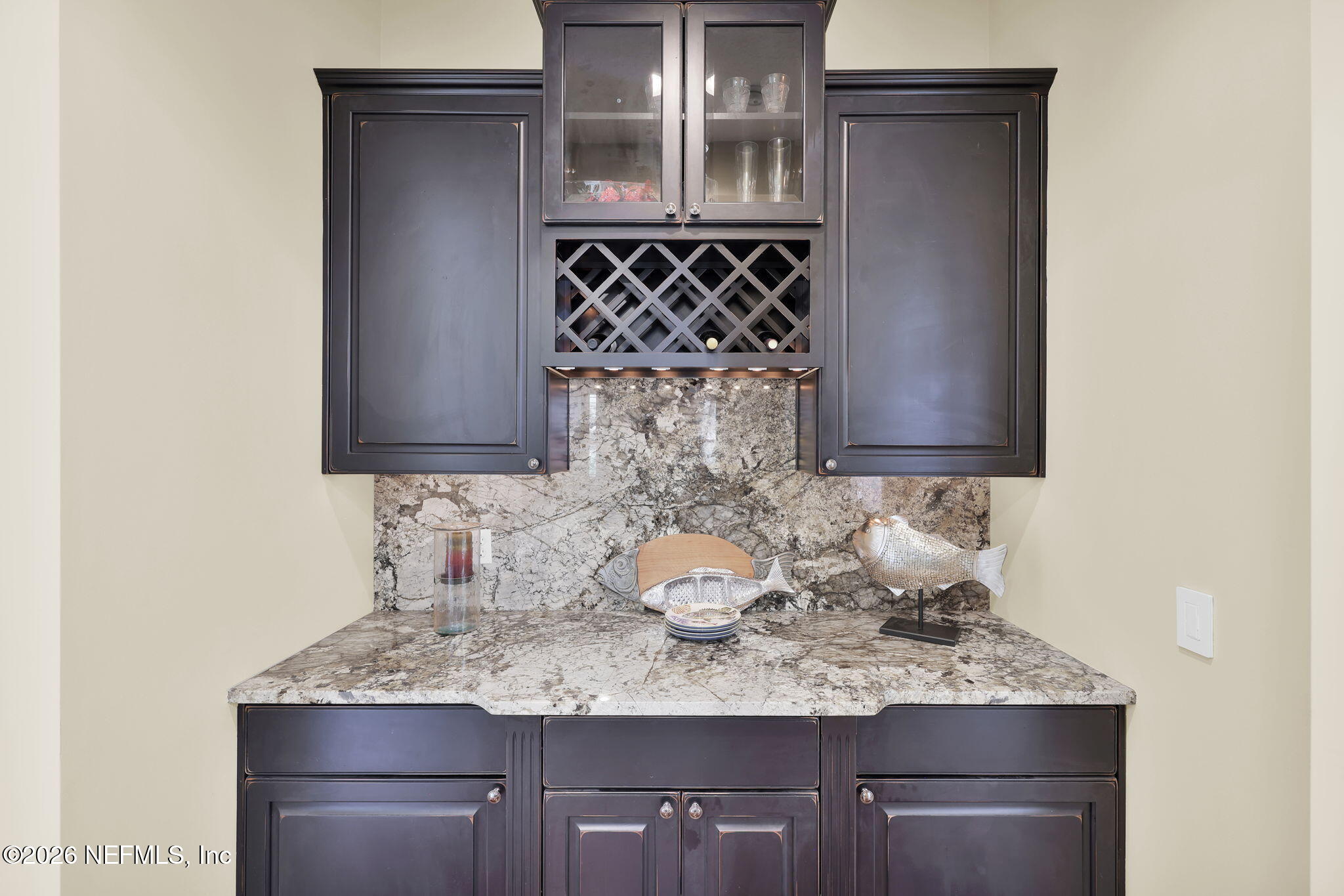 549 Sebastian Square St. Augustine, FL 32095 - Photo 17 of 51 a bathroom with a granite countertop sink and a mirror