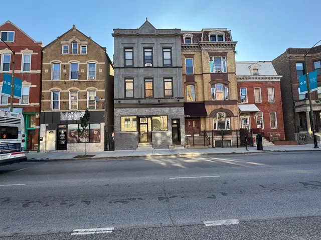 a front view of an apartment