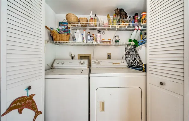 a view of a porch with furniture