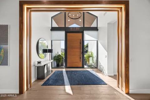 a view of entryway door