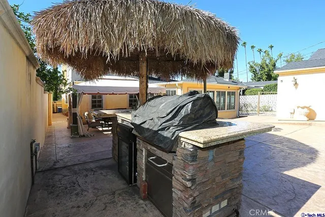 a view of outdoor space with seating area