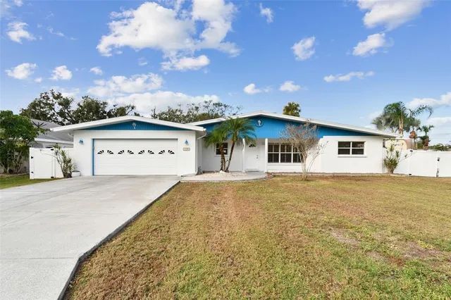 a view of a house with a patio