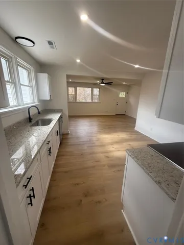 a hallway with entryway