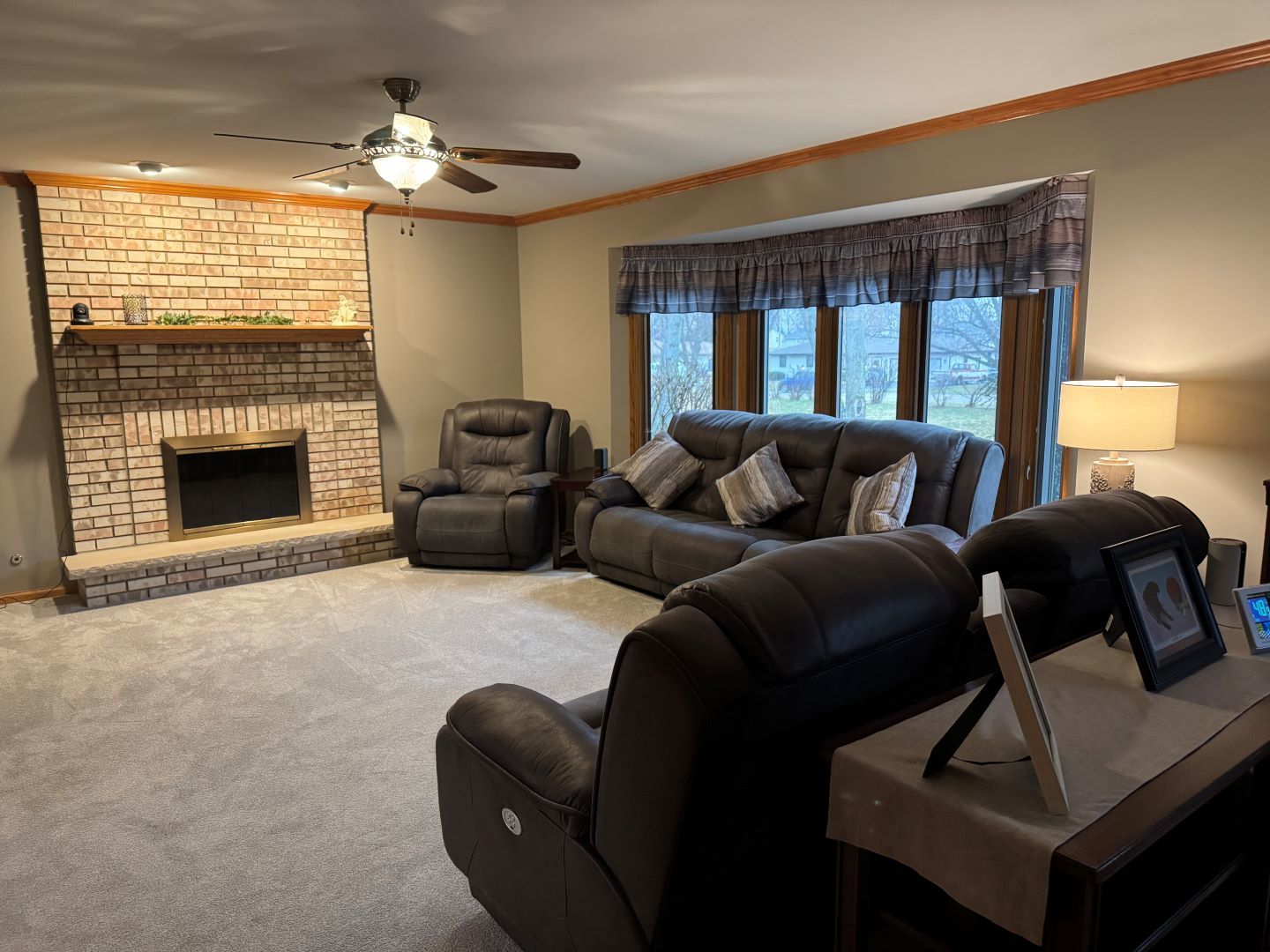 1397 O'Connell Circle New Lenox, IL 60451 - Photo 8 of 23 a living room with furniture and a fireplace
