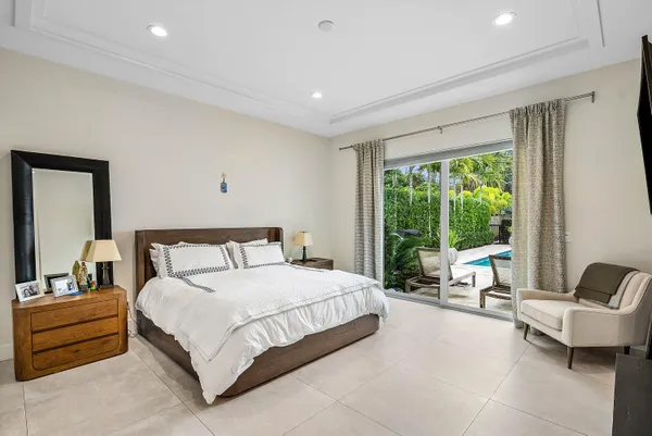 a view of outdoor space yard deck patio and swimming pool