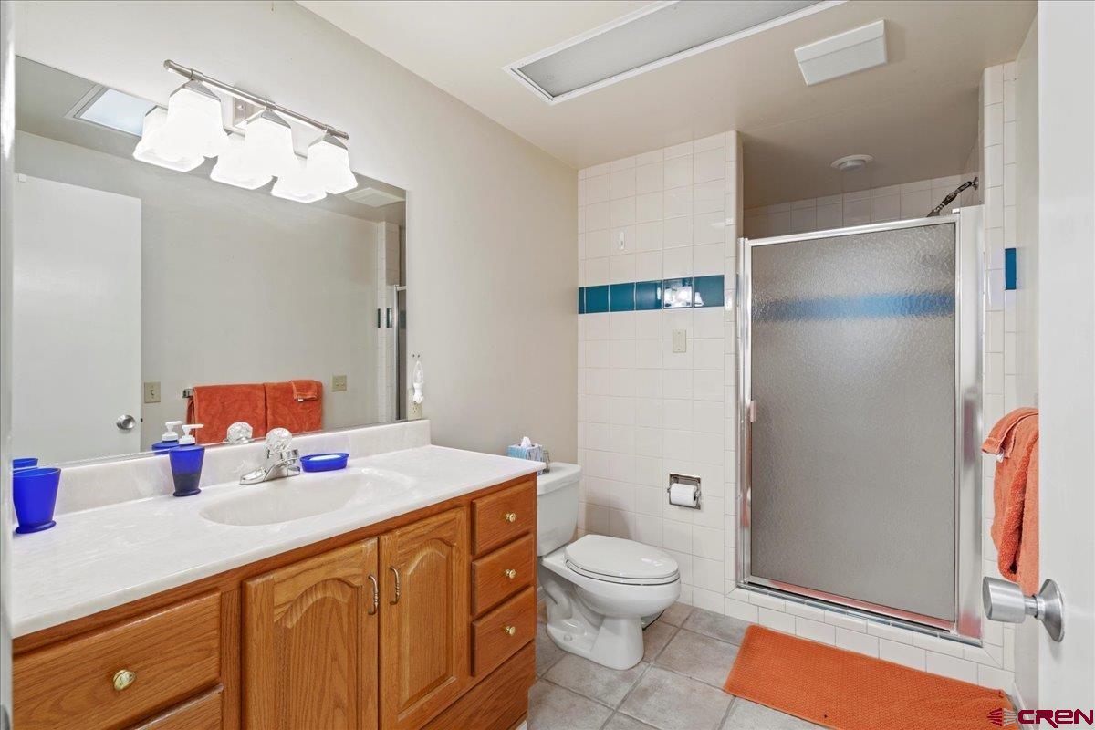 15773 6000th Road Montrose, CO 81403 - Photo 25 of 35 a bathroom with a sink a toilet and a mirror