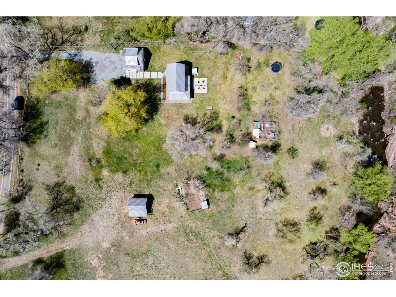 354 Apple Valley Road Lyons, CO 80540 - Photo 2 of 40 an aerial view of residential house with outdoor space