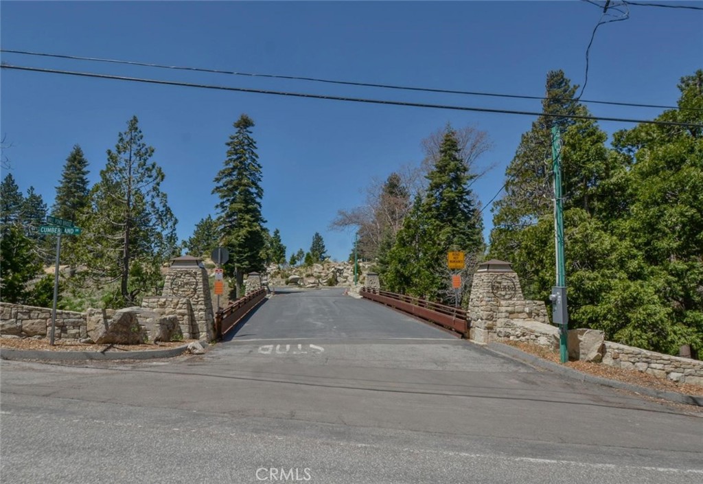 284 Hidden Forest Road Lake Arrowhead, CA 92352 - Photo 5 of 8 front view of a house with a street
