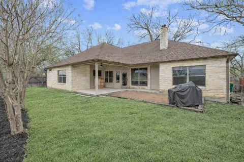 a view of a porch with a backyard