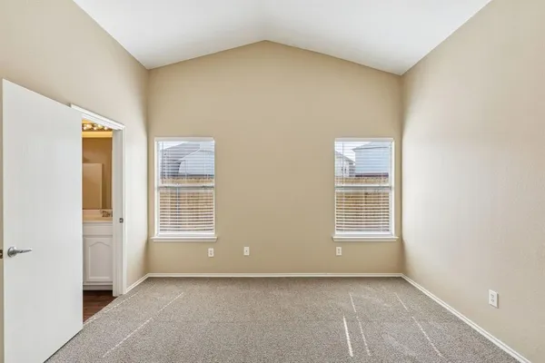 a view of an empty room