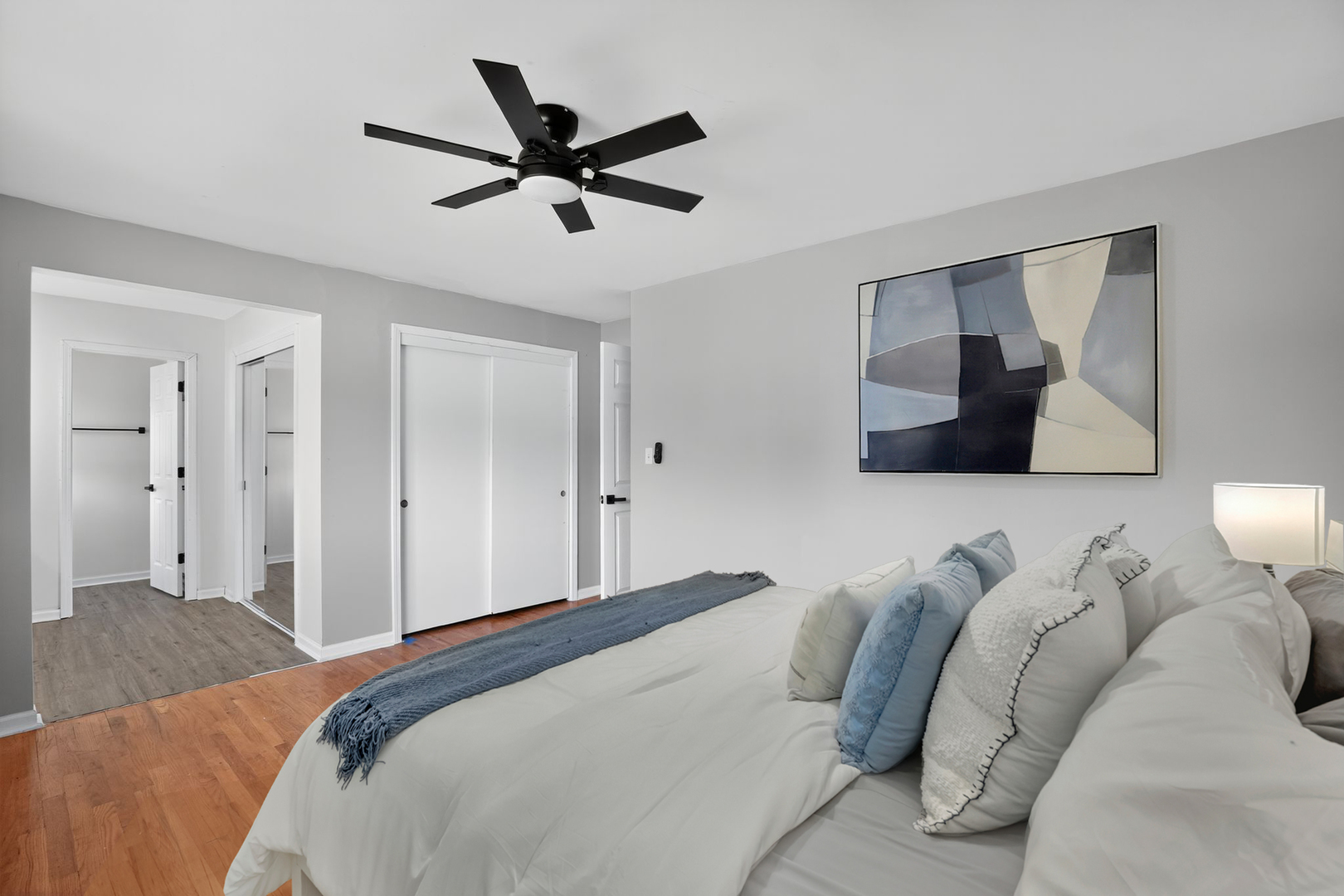 7501 Cambridge Road Darien, IL 60561 - Photo 20 of 22 a bedroom with a bed and closet