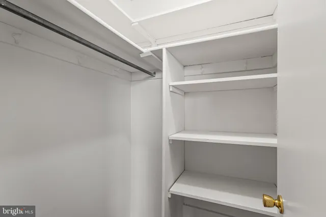 a utility room with a closet