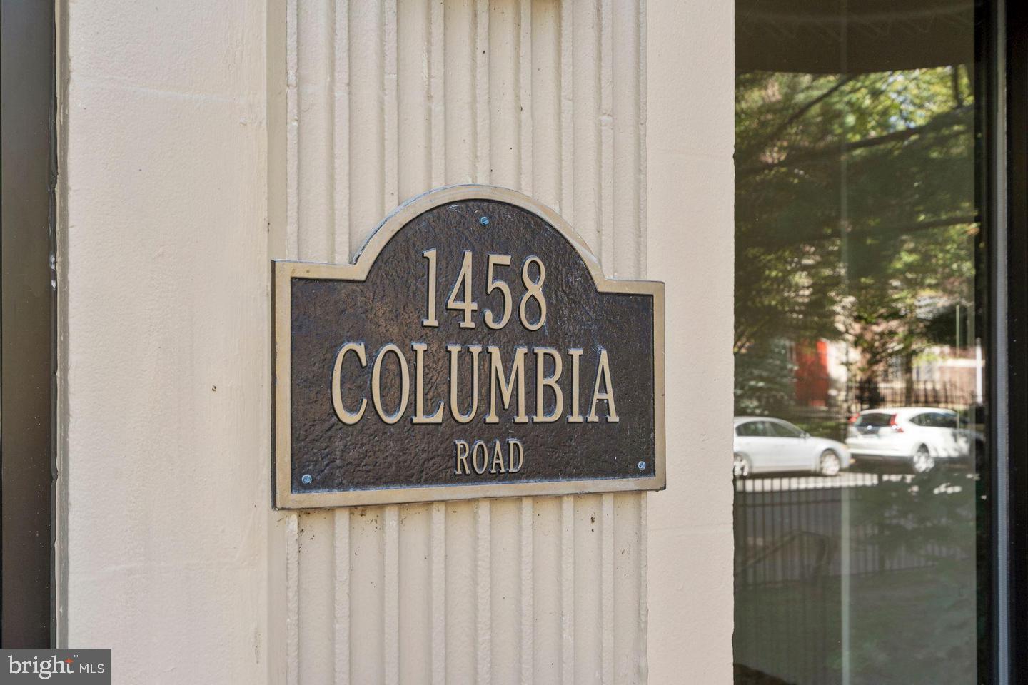 1458 Columbia Road Northwest, Unit 105 Washington, DC 20009 - Photo 33 of 39 a view of outdoor space with sign board