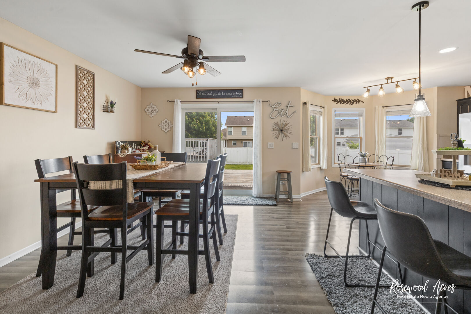 840 Peony Lane Bourbonnais, IL 60914 - Photo 12 of 30 a view of a dining room with furniture window and outside view