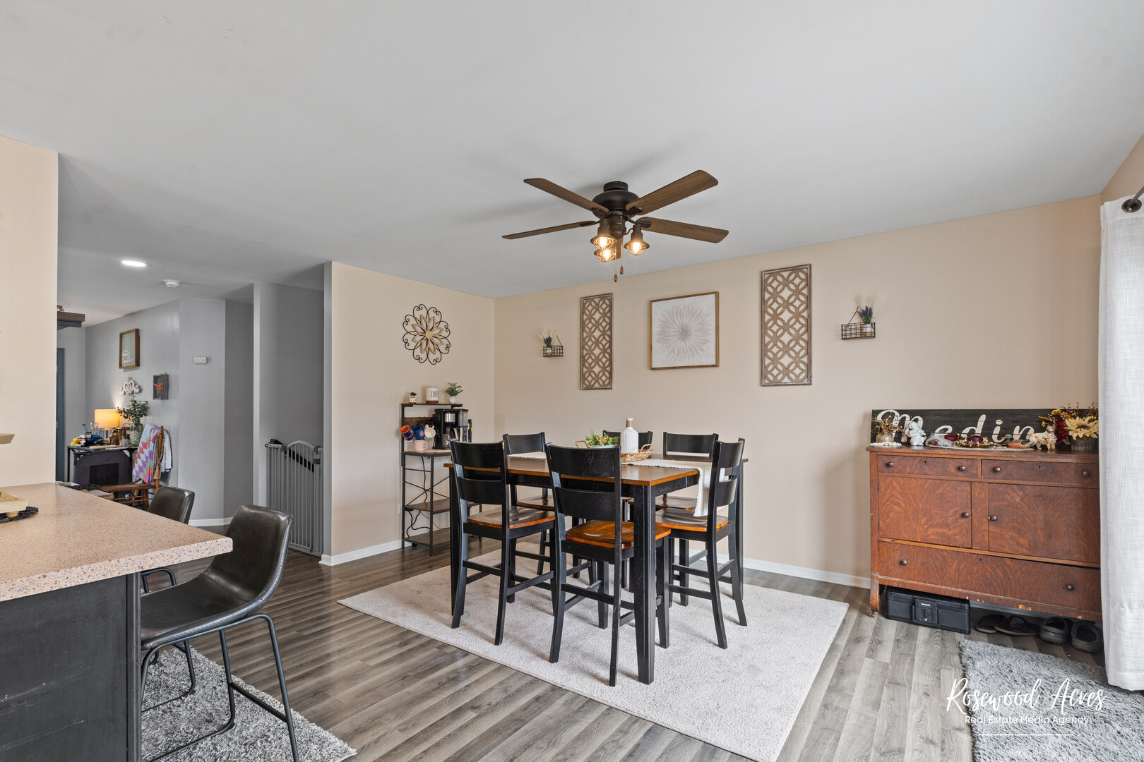 840 Peony Lane Bourbonnais, IL 60914 - Photo 13 of 30 a view of a a dining room with furniture window and wooden floor