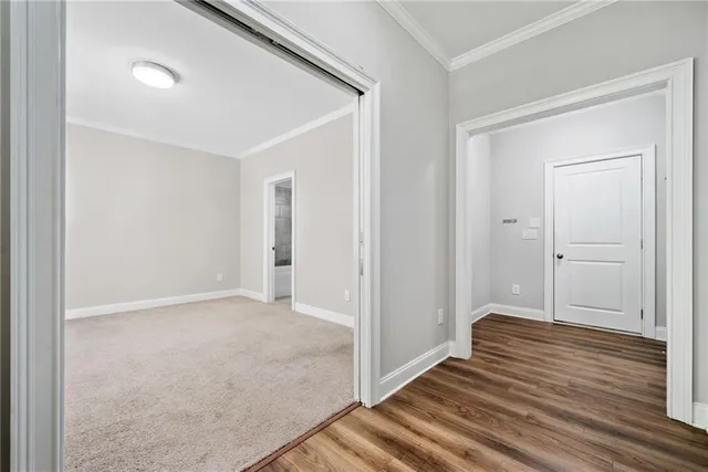 a view of room with walk in closet