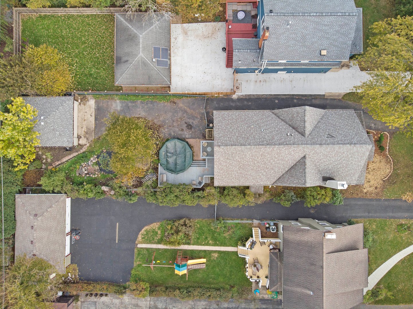 296 Addison Road Riverside, IL 60546 - Photo 3 of 34 an aerial view of residential houses with outdoor space and parking